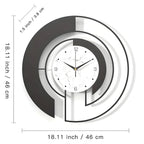 Quiet geometric wall clock with peaceful run for tranquil spaces