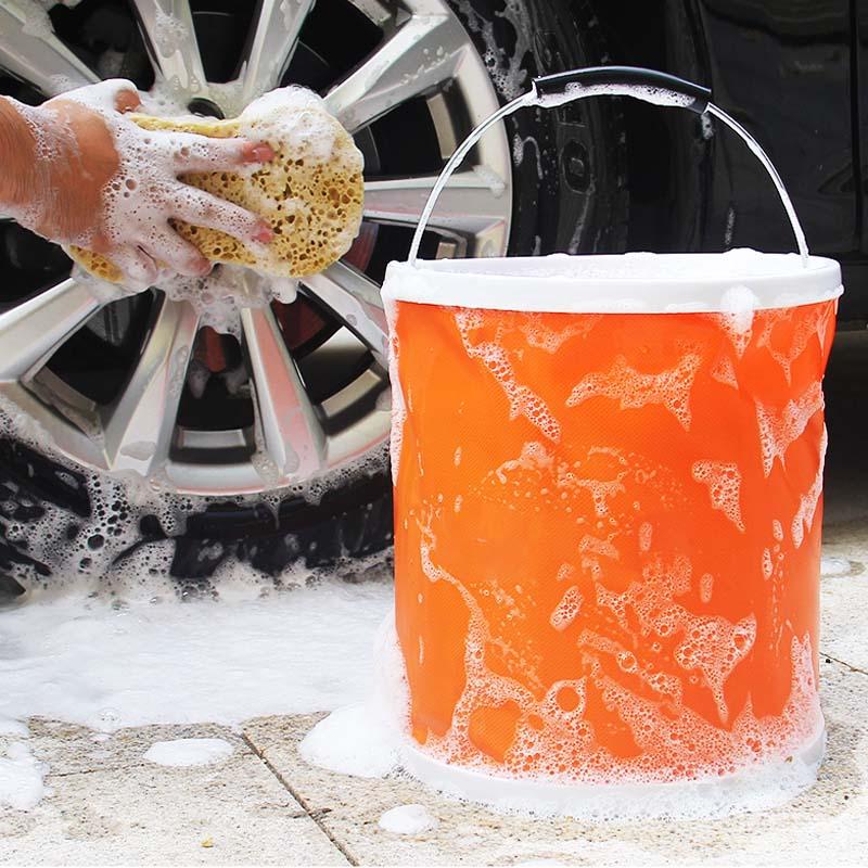 Foldable portable bucket for outdoor fishing