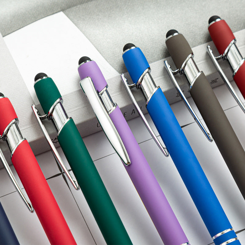 Metal Print Aluminum Ballpoint Pen, 8 Pieces