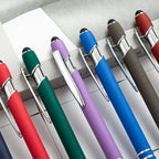 Metal Print Aluminum Ballpoint Pen, 8 Pieces