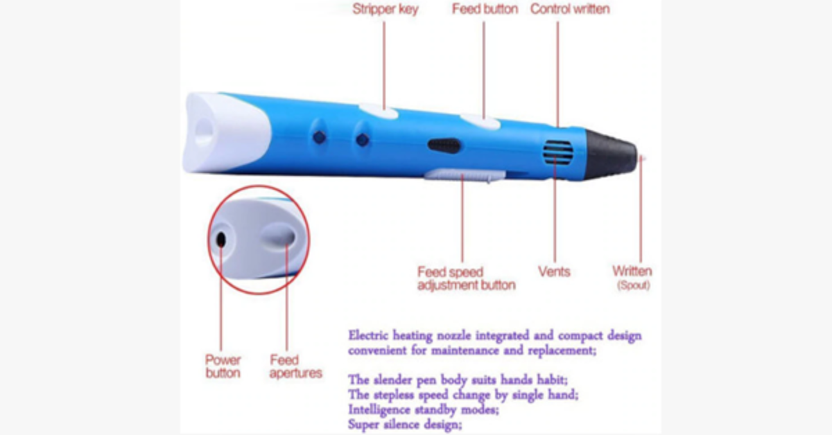 Best 3D Printing Pen for Kids with Different Colors PLA Filament
