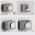 Invisible retractable laundry line