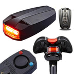 Intelligent sound and light alarm rear for bicycle
