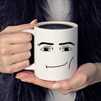 Emoji printed ceramic mug