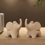 Eclectic Elephant Resin Figurines