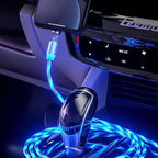 Magnetic USB charging cable with LED