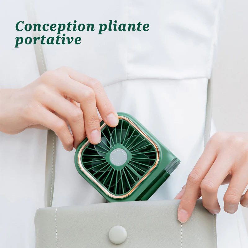 Portable hanging neck fan