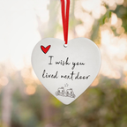 Christmas Heart Hanging Ornament