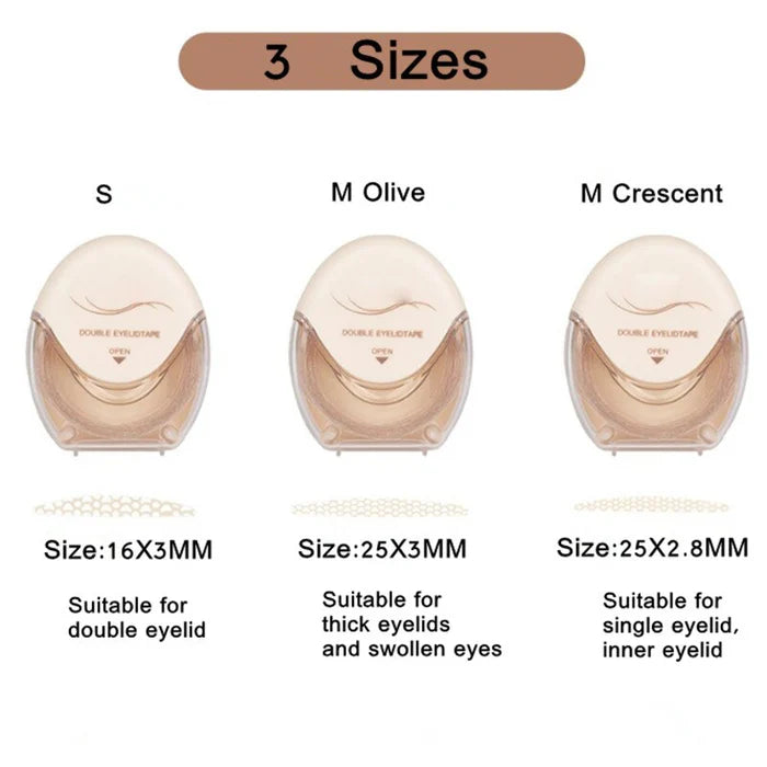 Glue-free invisible double eyelid stickers