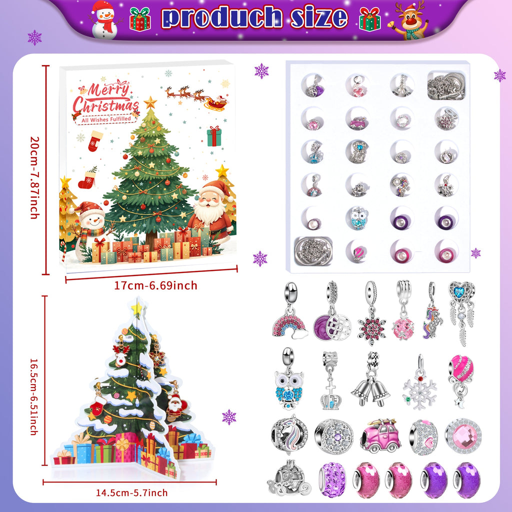 Christmas DIY Crystal Santa Blind Box Jewelry