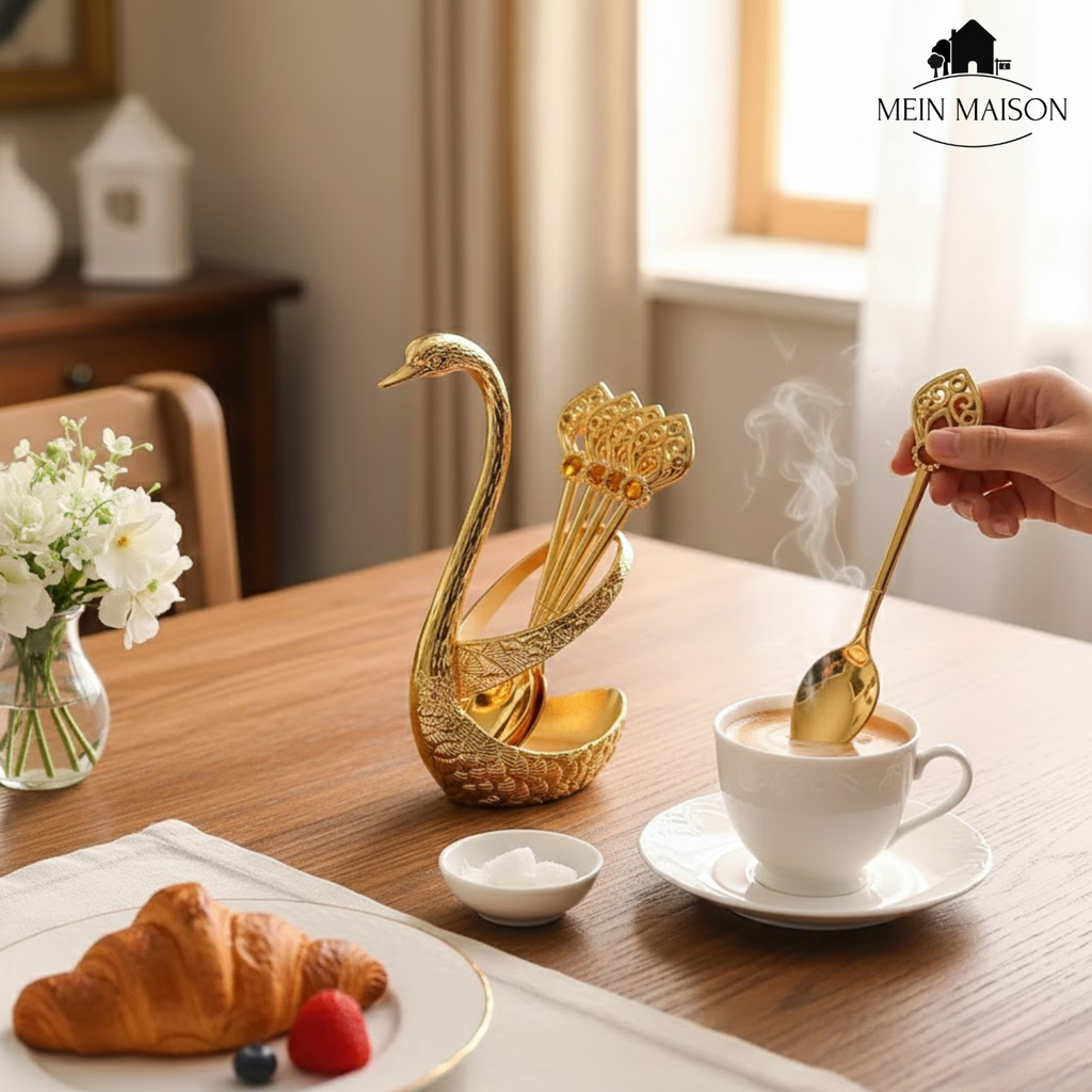 SwanLuxe – Enhance coffee experiences with stylish swan-shaped spoons