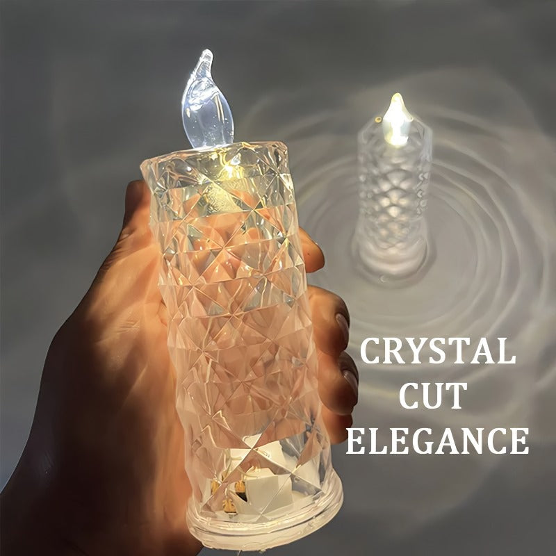 Crystal Rose Candle Holder - Romantic charm without being messy