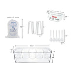 Ice Chilled Condiment Tray Set