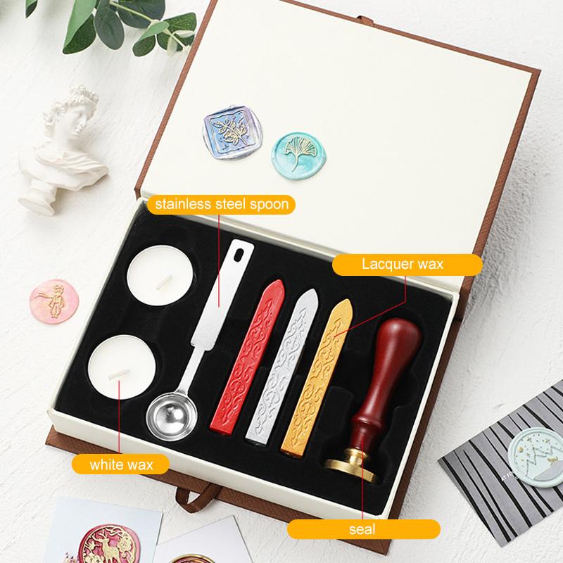 Sealing spoon & wax seal stamp