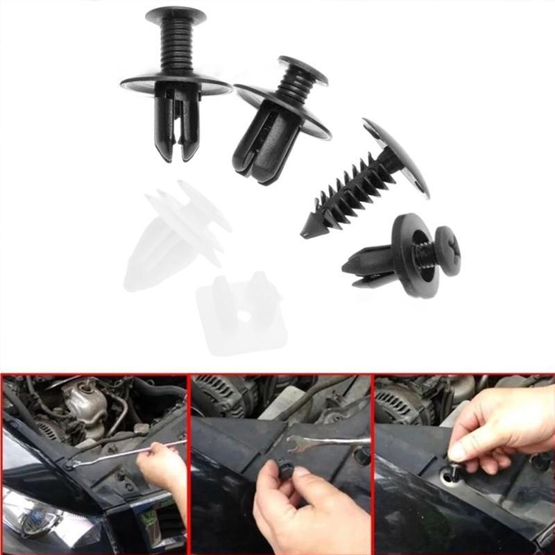 Universal Car Plastic Fender Fastening Clips (150 Pieces)