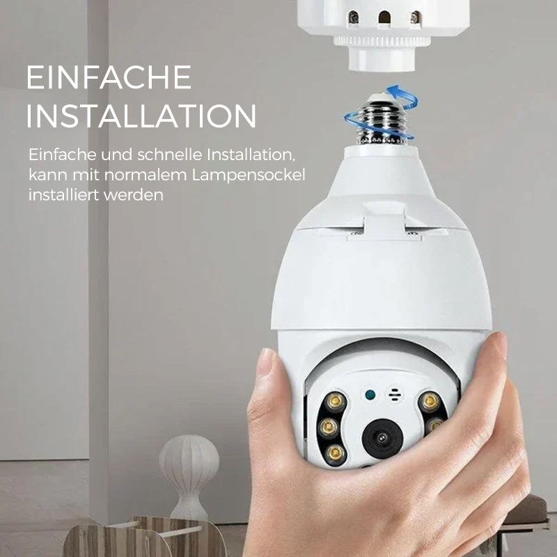 Wireless WiFi Surveillance Camera with Bulb