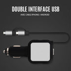 Ciaovie Car Charger Multi with Retractable Charging Cable