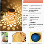 Solar LED Rattan Lantern – Large Outdoor Lighting in Oval Design for Garden and Terrace