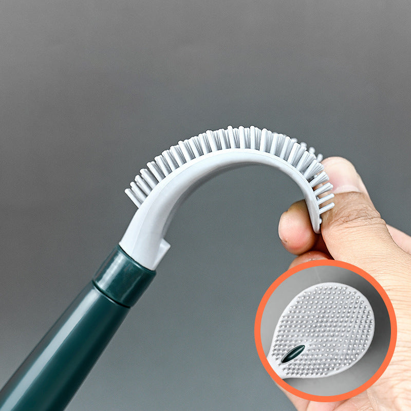 Hydraulic long handle toilet brush