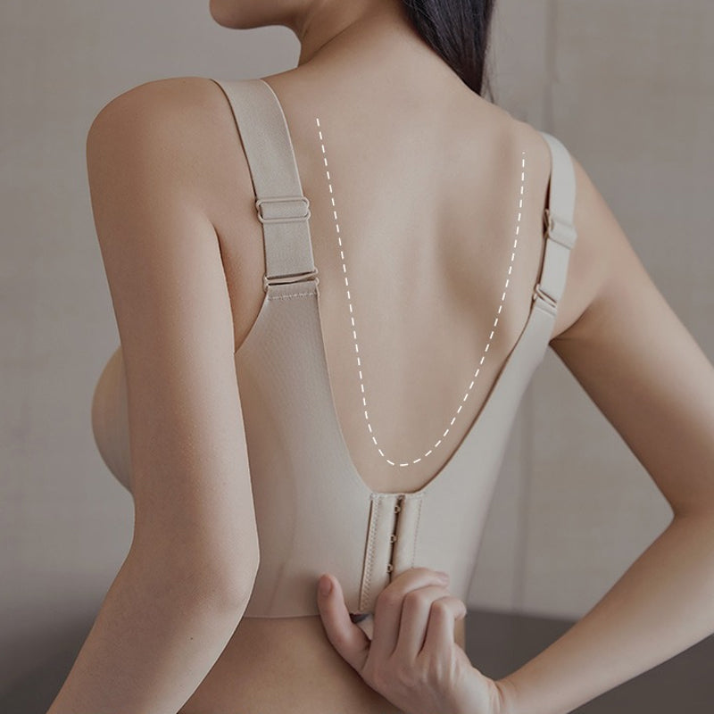 Side protection and anti-sag wireless bra