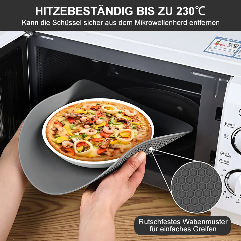 Multi-purpose silicone microwave mat