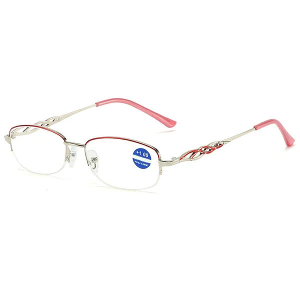 2024 new high hardness anti-blue light sapphire reading glasses dual focus intelligent reading glasses