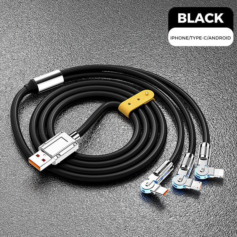 Rotating elbow data cable