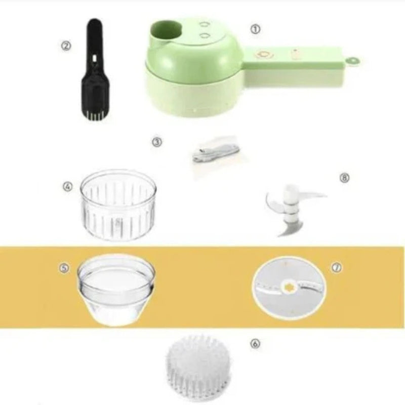 4-in-1 manual kitchen preparation maker