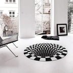 Rug with optical illusion