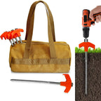 8" Screw Tent Pegs - Screwable Ground Anchors