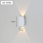 Light - Modern weatherproof LED wall lamp made of aluminum for outdoor use