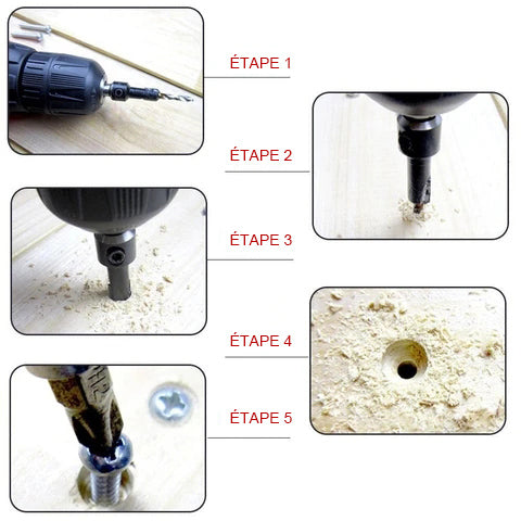 Hollow cut for wood processing (5 pieces)