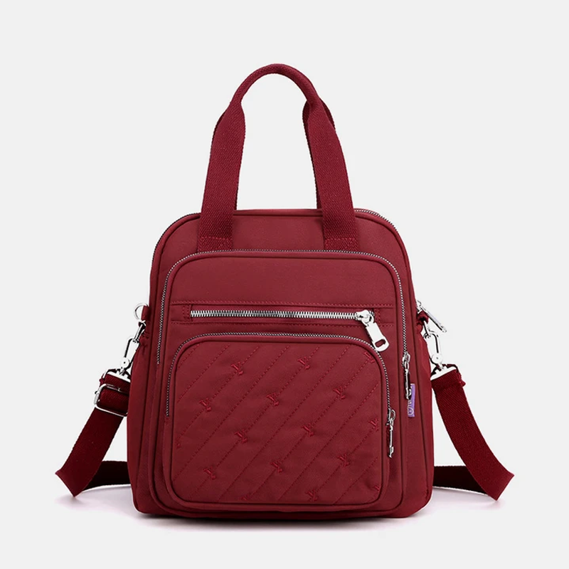 Multifunctional lightweight embossed elegant handbag shoulder bag