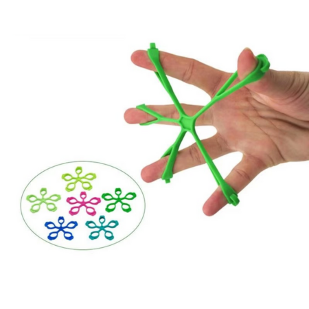 Hand Gripper Silicone Finger Exerciser and Wrist Strength Trainer