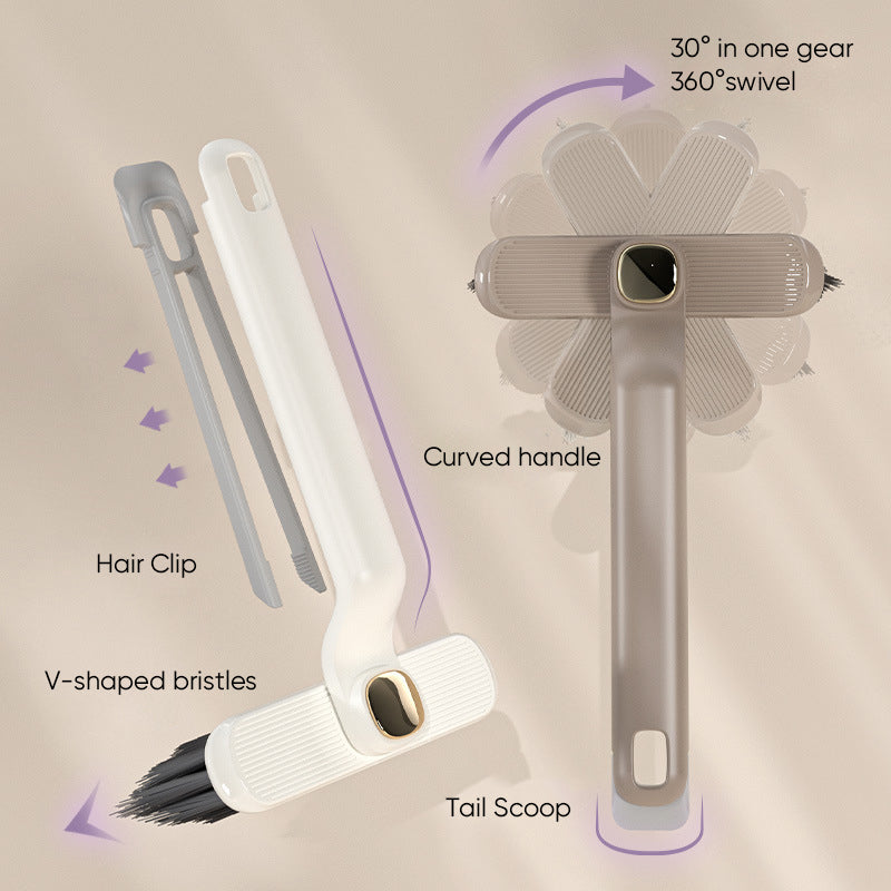 Multifunctional rotating slot cleaning brush