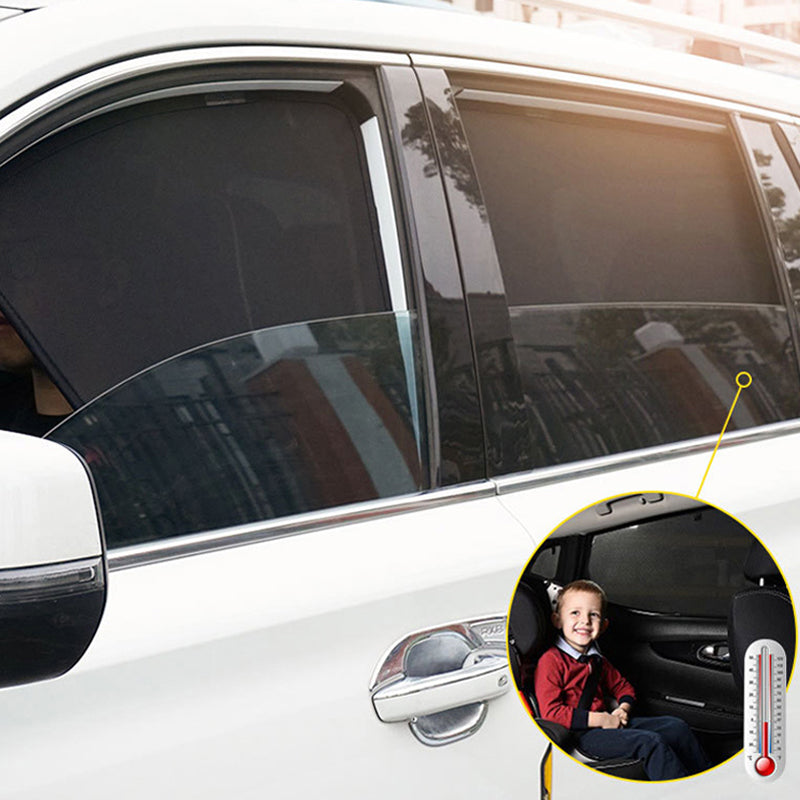 Magnetic holder for car window shade dispenser