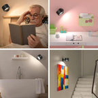 Wireless Rechargeable 360° Wall Light | Energy-Saving LED, Touch Control & Versatile for Home Lighting