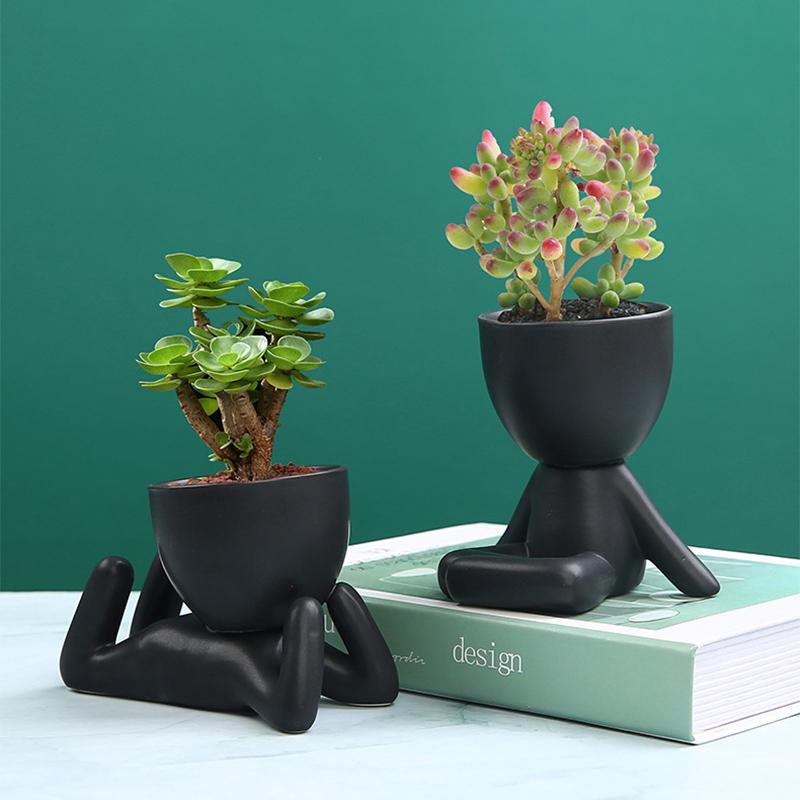 Ceramic Figure Pots Ornament