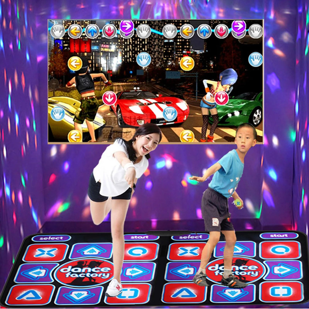 Double Dance Mat with Remote Control - RhythmFlex