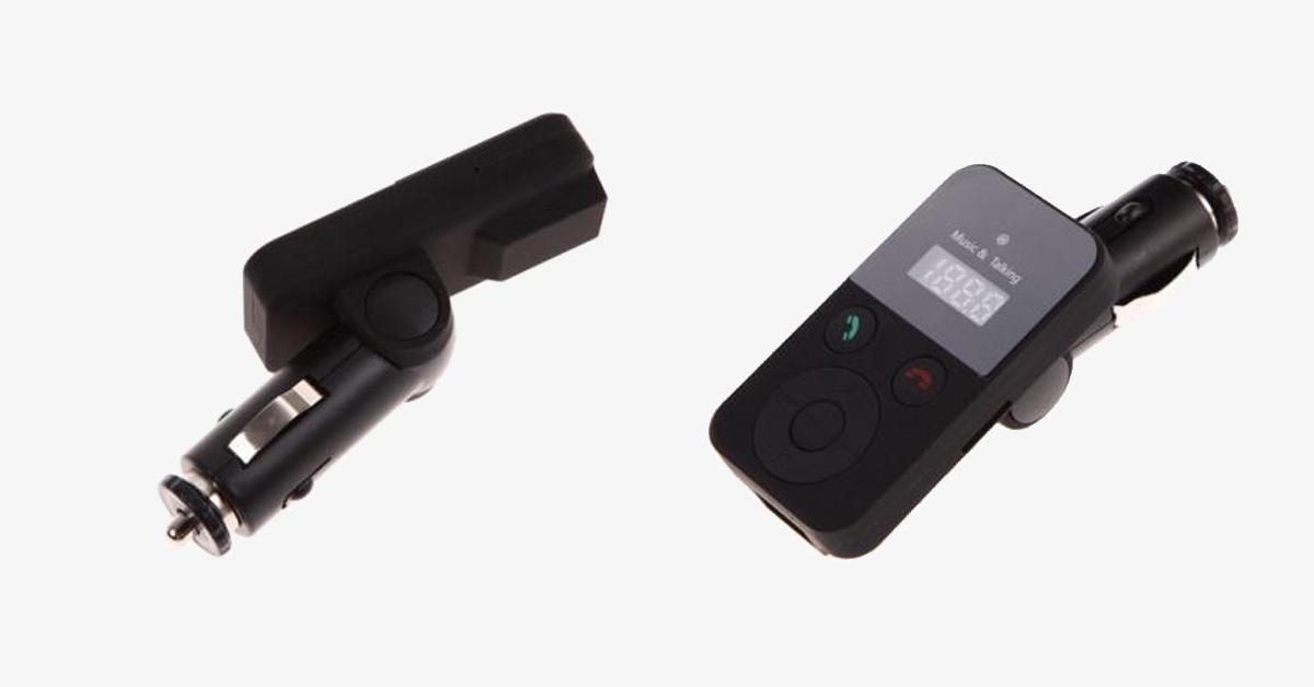Hands-free Car Kit FM Transmitter – Make music your driving companion!