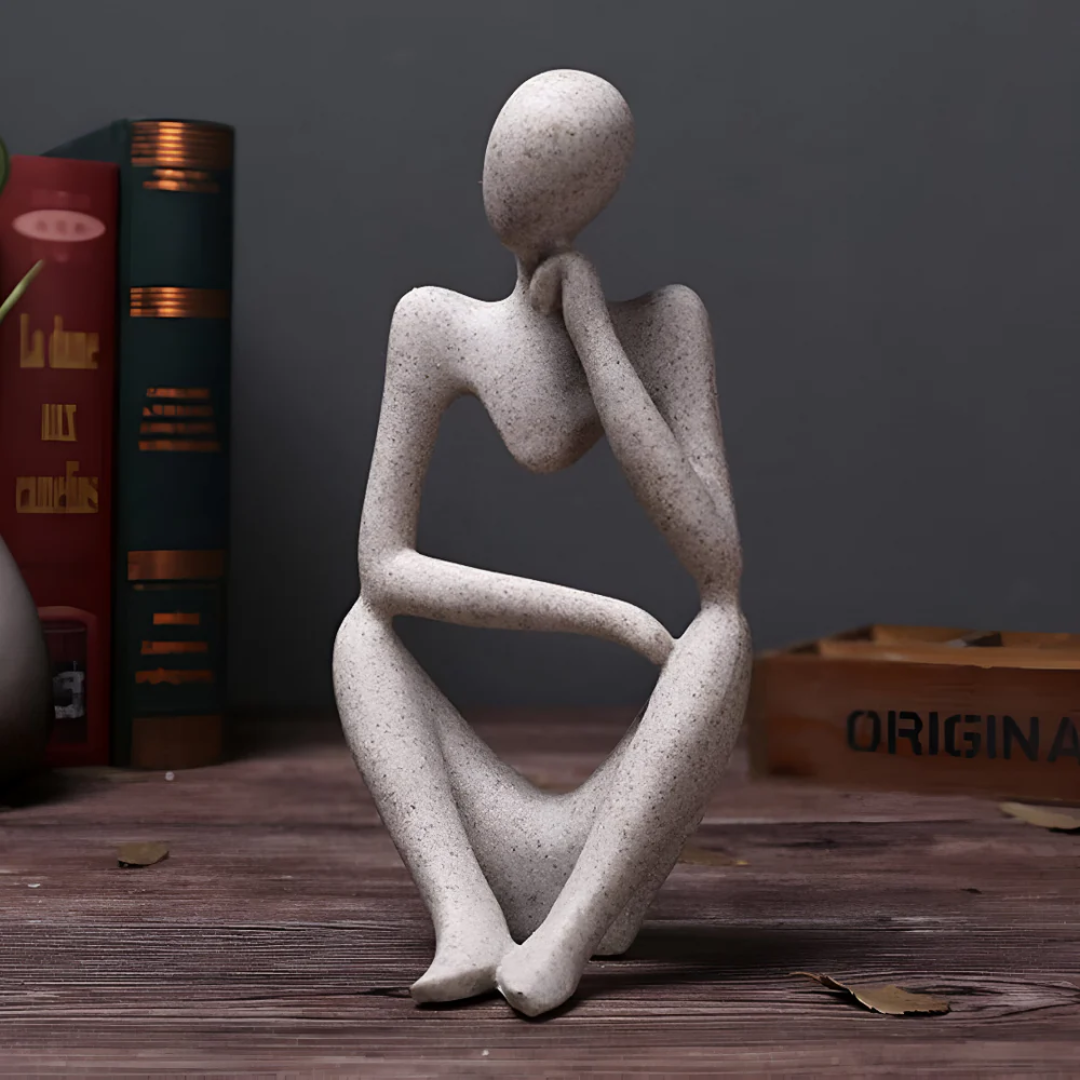 Abstract Thinking Human Figure