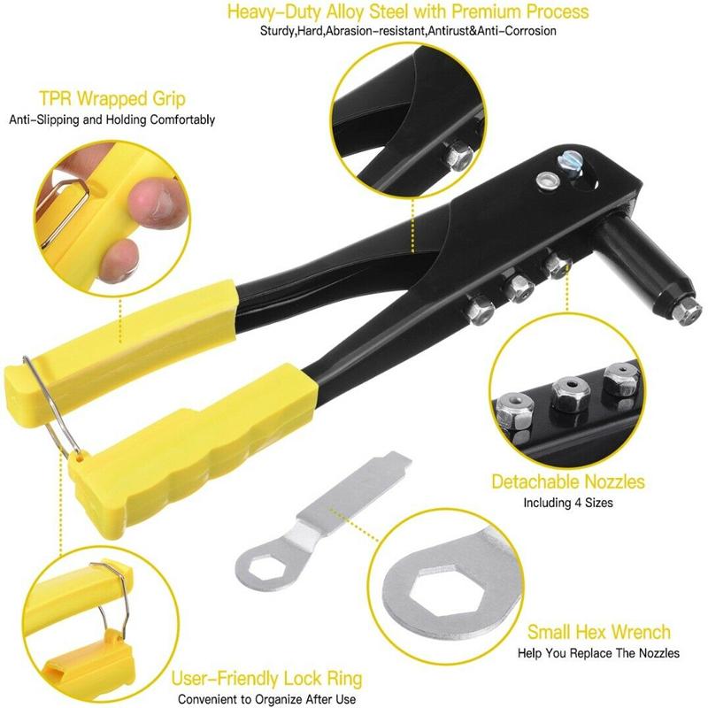 Manual double handle rivet machine