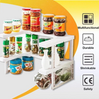 Adjustable Two-Layer Spice Rack