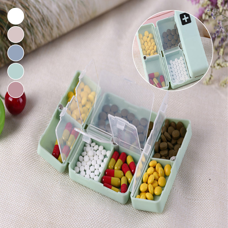 7 Compartments Portable Medication Organizer