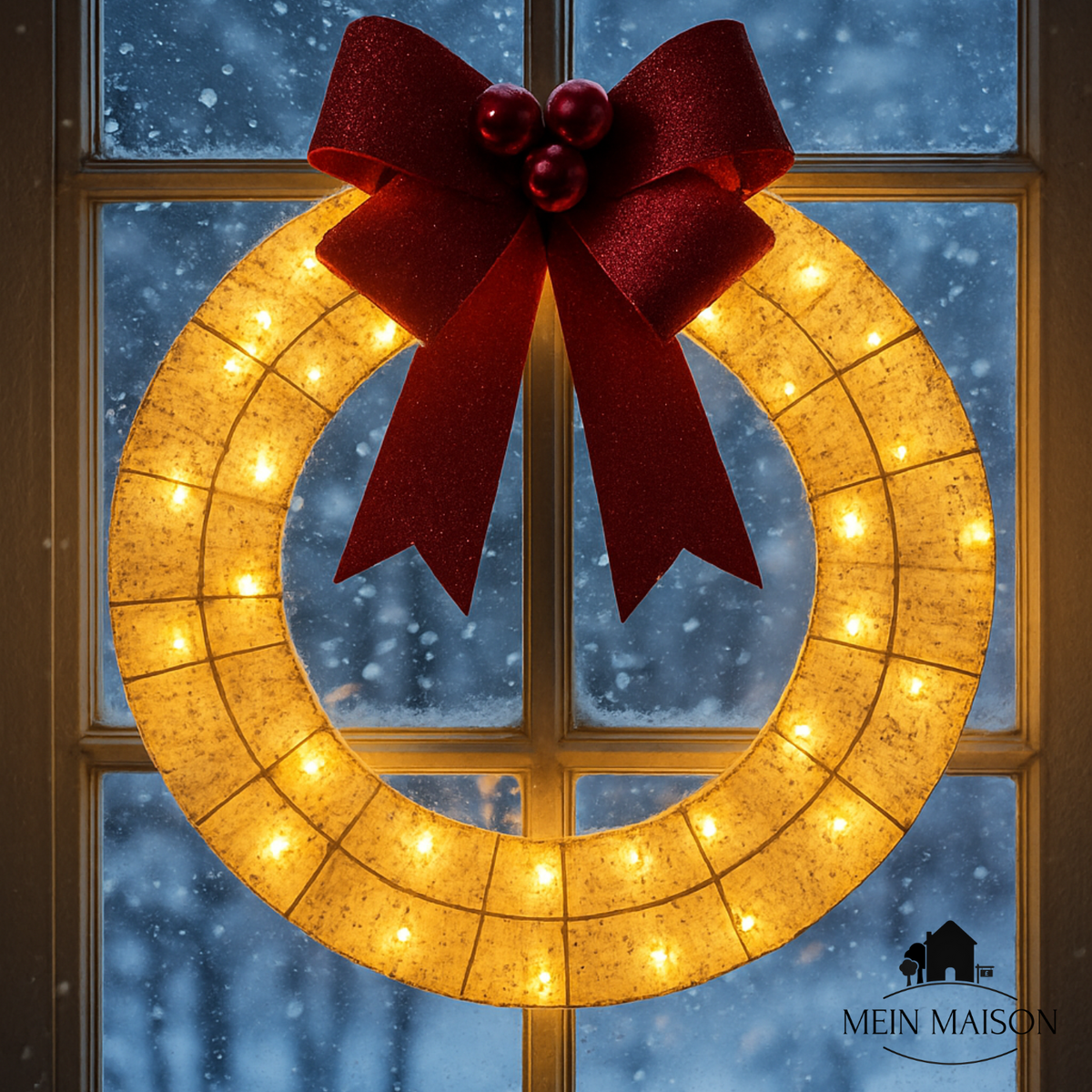 GlowBow – The glowing Christmas wreath garland for festive elegance