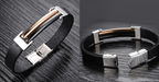 Dual Tone Korean Style Men's Bracelet made of Stainless Steel