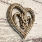 Rustic Wooden Heart-Shaped Wall Decoration