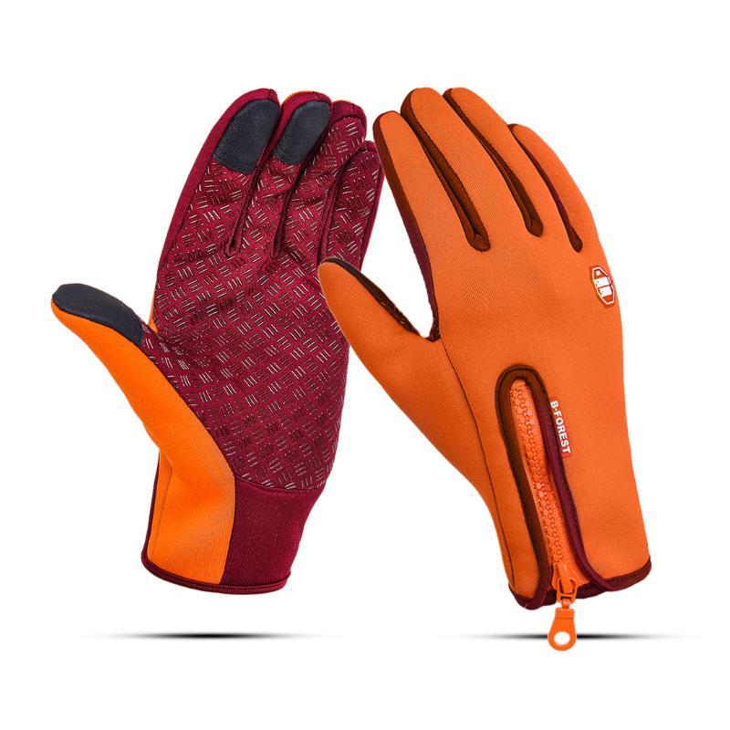 Premium warm windproof waterproof touchscreen gloves unisex