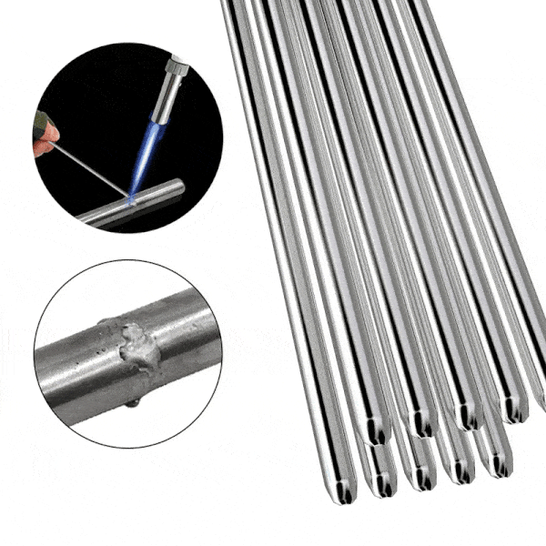 Solution welding wire with flux core