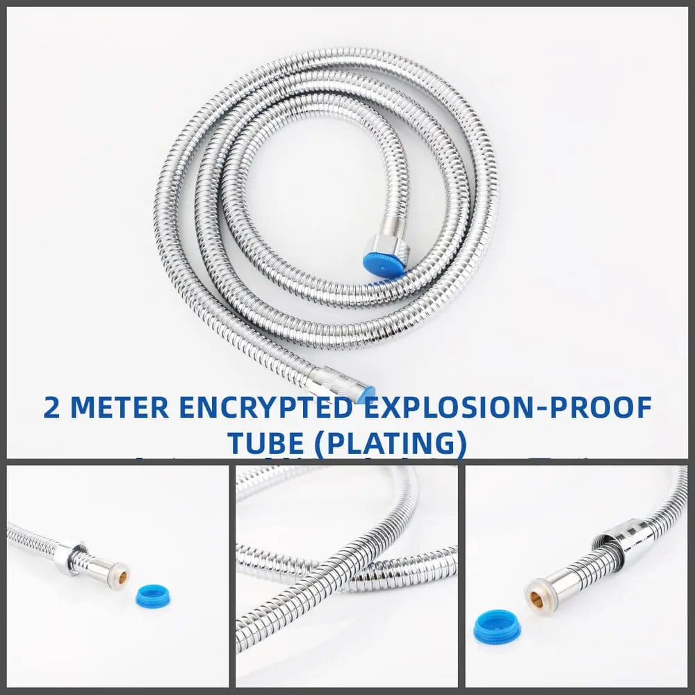 2 m Stainless Steel Shower Hose – Flexible, Durable and Kink-Free